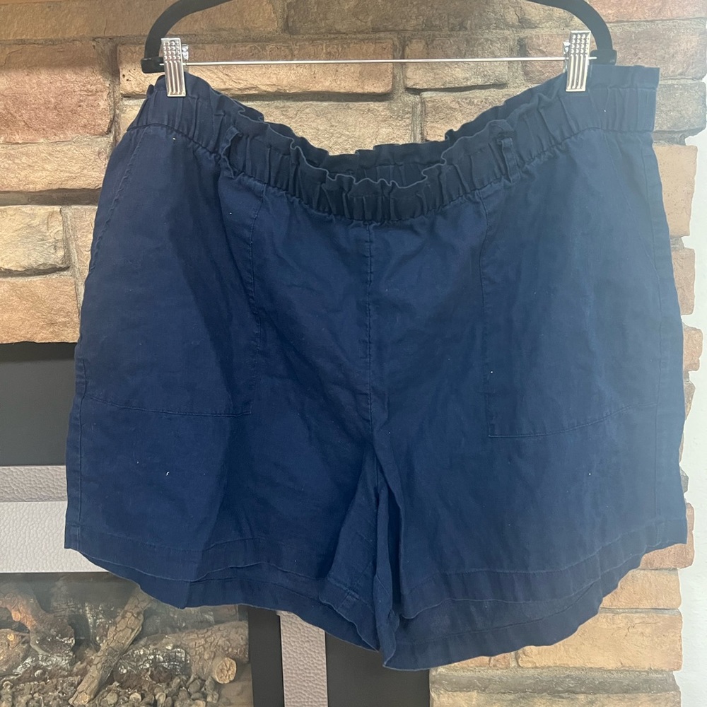Ava&Viv Linen Blend 2X Shorts